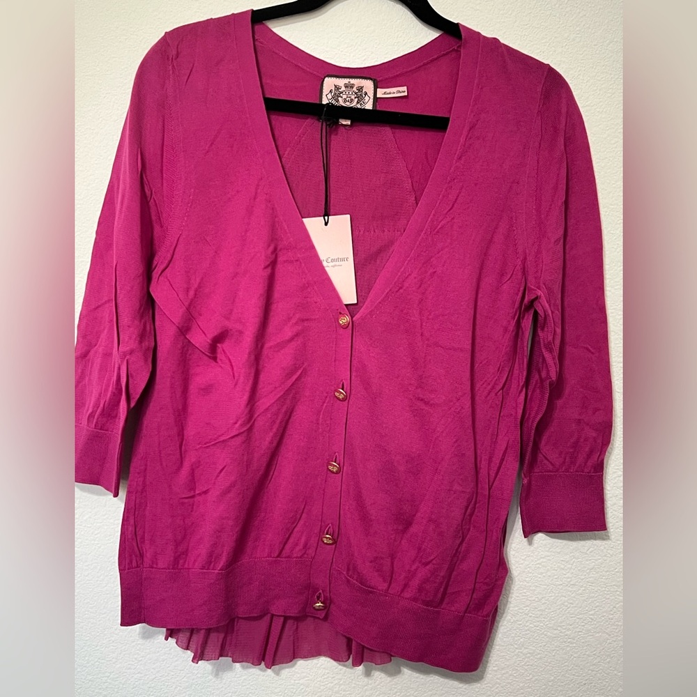 Juicy Couture Fuchsia Cardigan